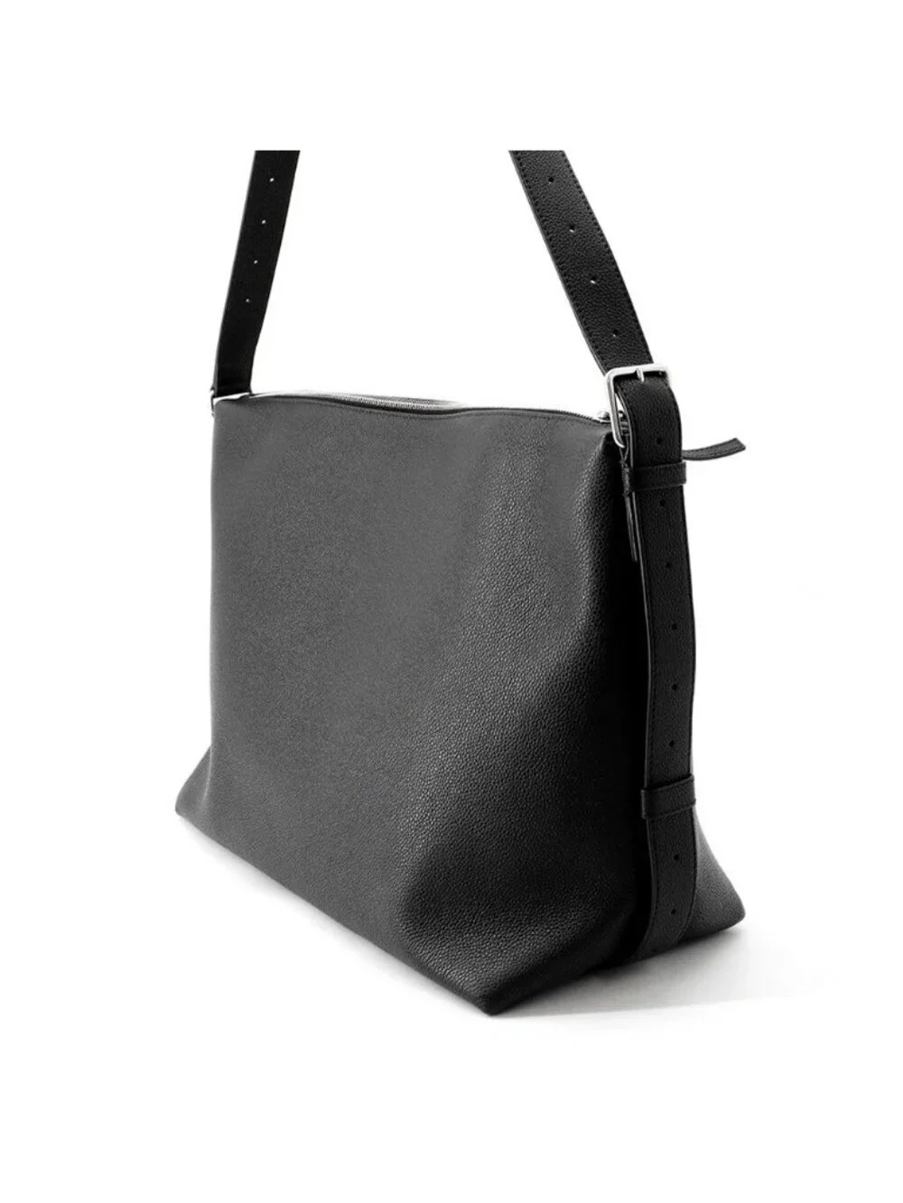Balenciaga Shoulder Bag Credit Large Soft Grain Calf Leather Black